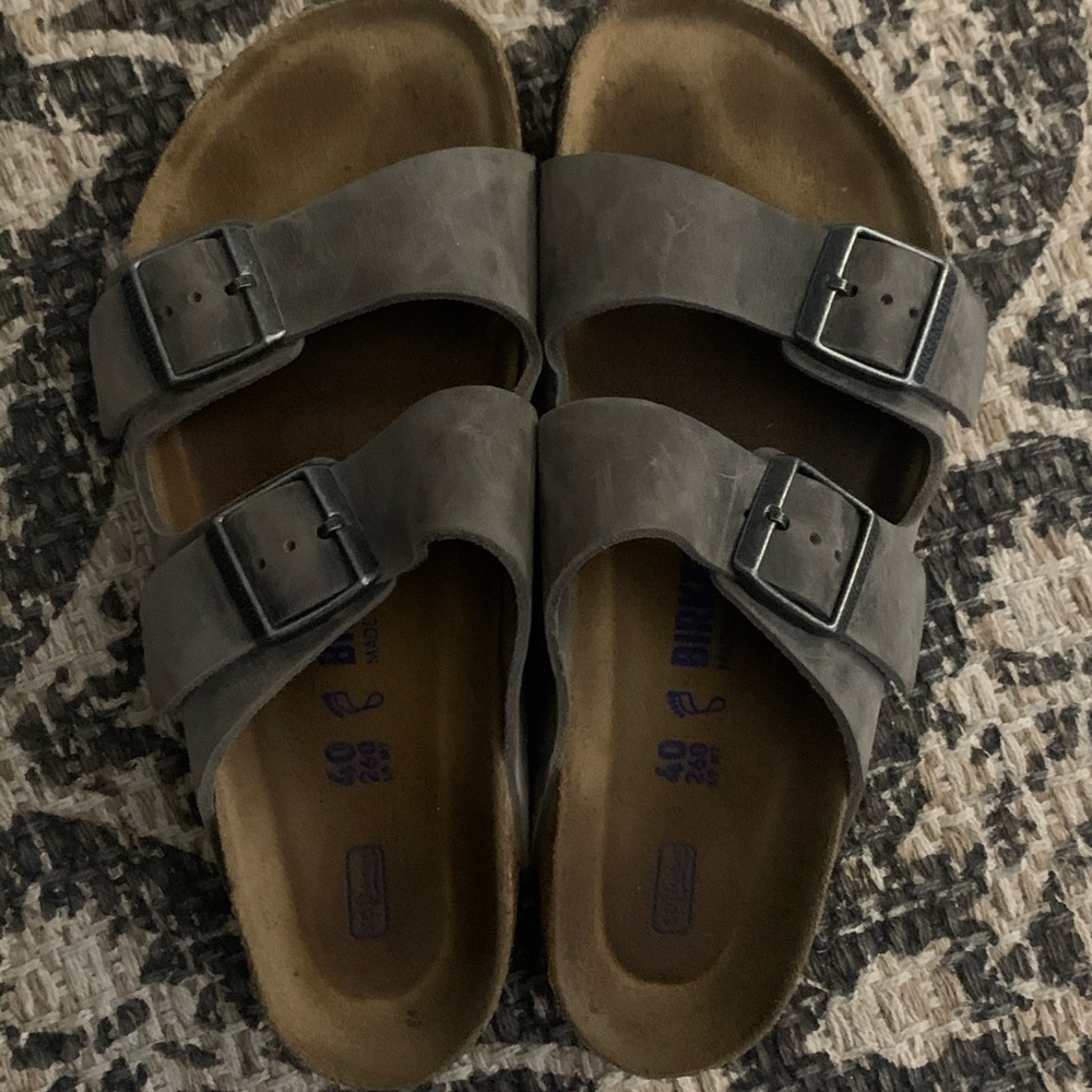Gray Birkenstock Sandals